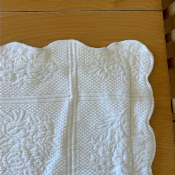 Vintage Martha Stewart White Matelasse pillow Sham Standard Quilted cottagecore - Picture 3 of 9
